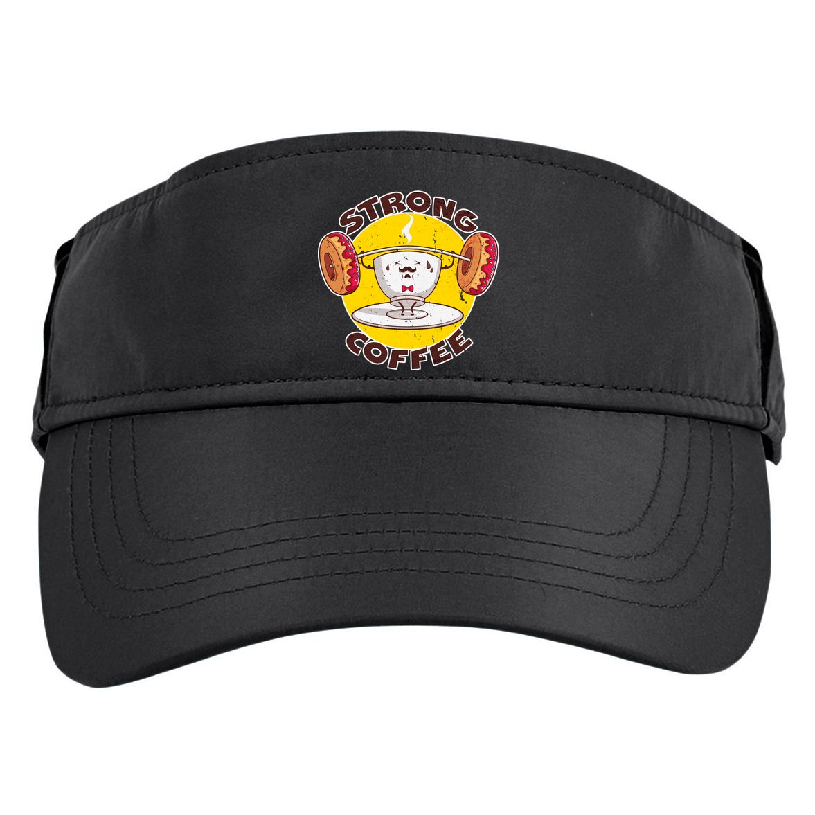 That's Some Strong Coffee Donuts Adult Drive Performance Visor