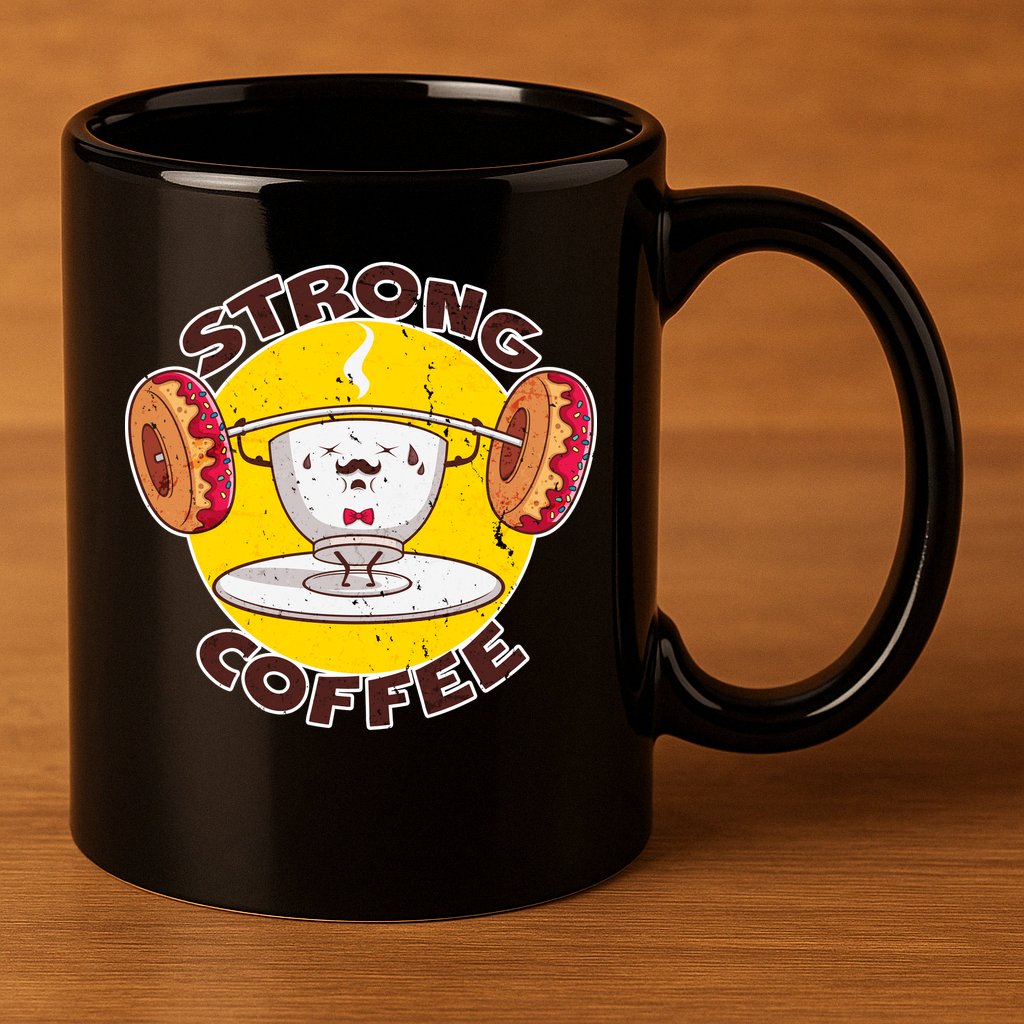 That's Some Strong Coffee Donuts 11oz C Handle Ceramic Mug