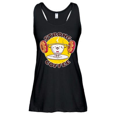 That's Some Strong Coffee Donuts Ladies Essential Flowy Tank