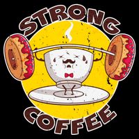That's Some Strong Coffee Donuts Flatbill Hat