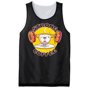 That's Some Strong Coffee Donuts Mesh Reversible Basketball Jersey Tank