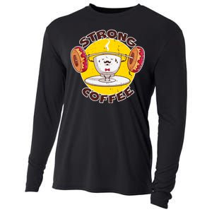 That's Some Strong Coffee Donuts Cooling Performance Long Sleeve Crew