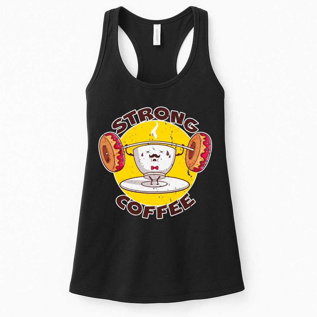 That's Some Strong Coffee Donuts Womens Tank Top