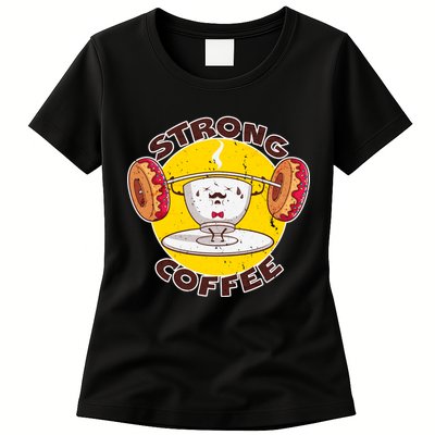 That's Some Strong Coffee Donuts Womens T-Shirt