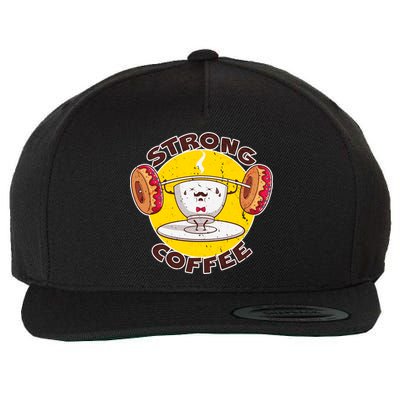 That's Some Strong Coffee Donuts Wool Snapback Cap