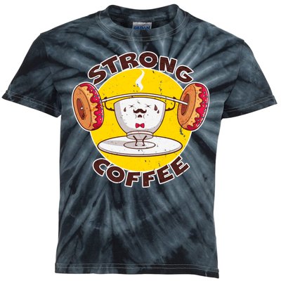 That's Some Strong Coffee Donuts Kids Tie-Dye T-Shirt