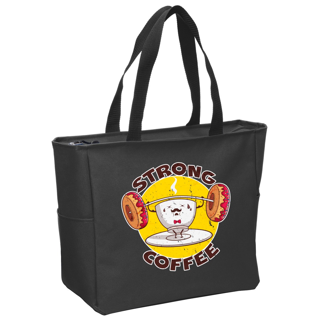 That's Some Strong Coffee Donuts Zip Tote Bag