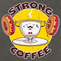 That's Some Strong Coffee Donuts Cotton Canvas Backpack