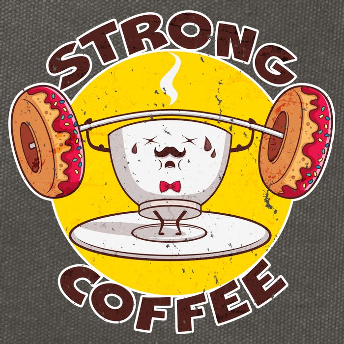 That's Some Strong Coffee Donuts Cotton Canvas Backpack