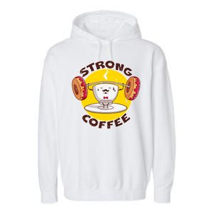 That's Some Strong Coffee Donuts Garment-Dyed Fleece Hoodie