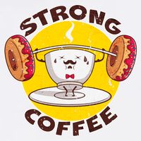 That's Some Strong Coffee Donuts Garment-Dyed Sweatshirt