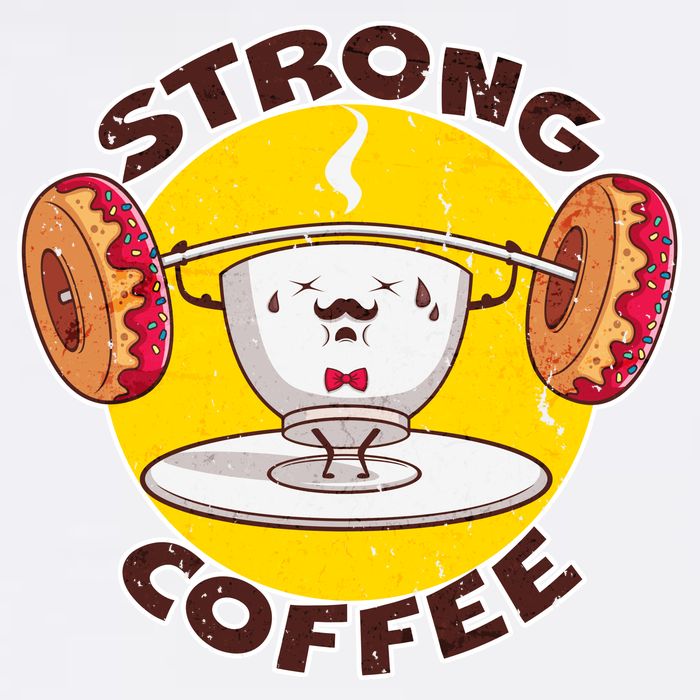 That's Some Strong Coffee Donuts Garment-Dyed Sweatshirt