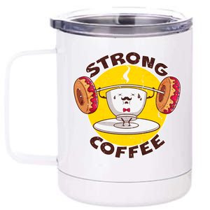 That's Some Strong Coffee Donuts 12 oz Stainless Steel Tumbler Cup