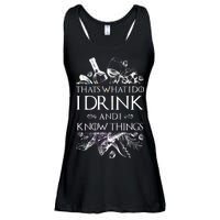 That's What I Do I Drink And I Know Ladies Essential Flowy Tank