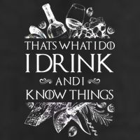 That's What I Do I Drink And I Know Microfiber Hand Towel