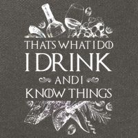 That's What I Do I Drink And I Know Cotton Canvas Backpack