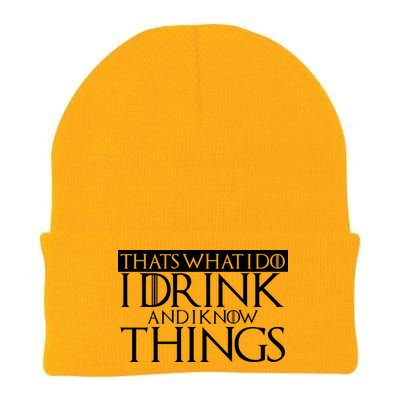 That's What I Do I Drink And I Know Things Knit Cap Winter Beanie