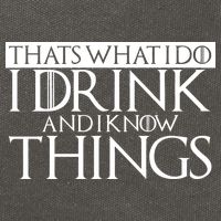 That's What I Do I Drink And I Know Things Cotton Canvas Backpack