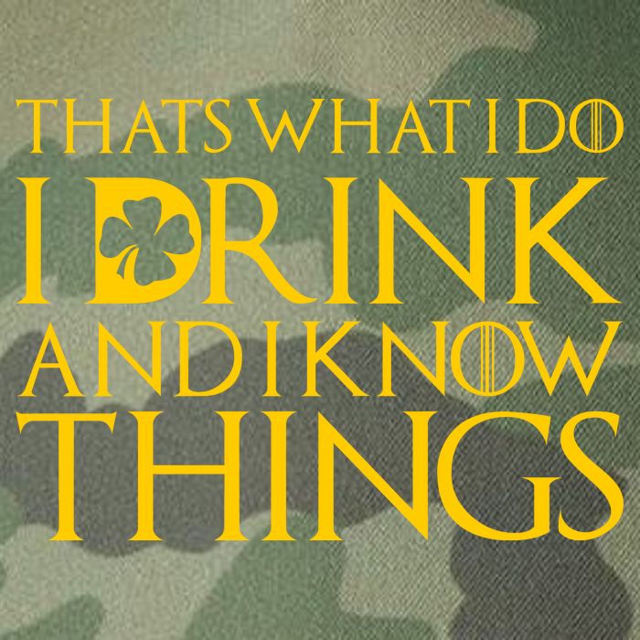 Thats What I Do I Drink and I Know Things St Patricks Day Clover Legacy Tie Dye Trucker Hat