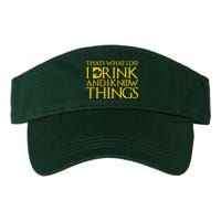 Thats What I Do I Drink and I Know Things St Patricks Day Clover Visor