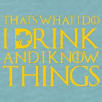 Thats What I Do I Drink and I Know Things St Patricks Day Clover Sueded Cloud Jersey T-Shirt