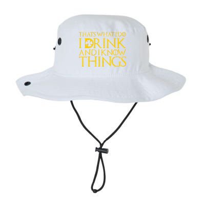 Thats What I Do I Drink and I Know Things St Patricks Day Clover Legacy Cool Fit Booney Bucket Hat