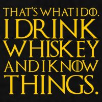 That's What I Do I Drink Whiskey And Know Things Ladies PosiCharge Tri-Blend Wicking Tank