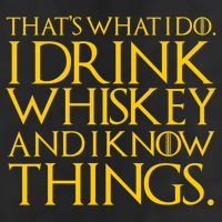 That's What I Do I Drink Whiskey And Know Things Garment-Dyed Fleece Hoodie