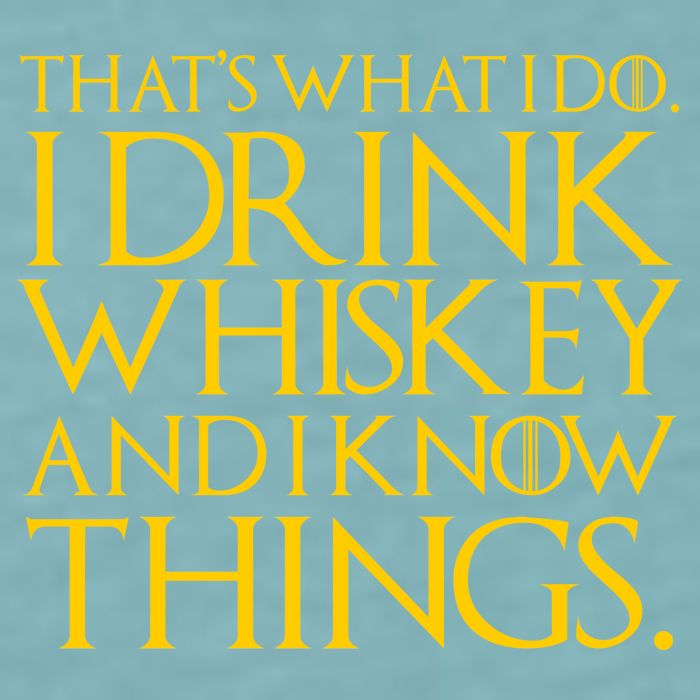 That's What I Do I Drink Whiskey And Know Things Sueded Cloud Jersey T-Shirt