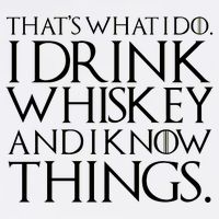 That's What I Do I Drink Whiskey And Know Things Garment-Dyed Sweatshirt
