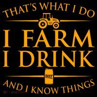 That's What I Do I Farm I Drink And I Know Things Sustainable Knit Beanie