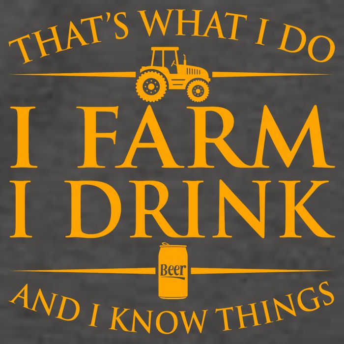 That's What I Do I Farm I Drink And I Know Things Vector Backpack