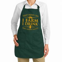 That's What I Do I Farm I Drink And I Know Things Apron