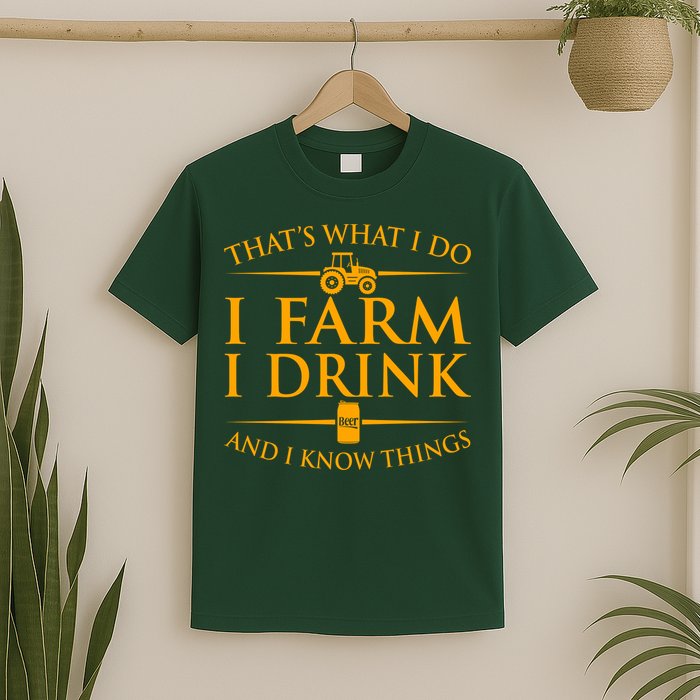 That's What I Do I Farm I Drink And I Know Things T-Shirt