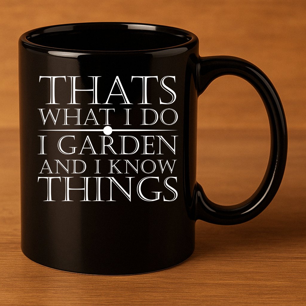 Thats What I Do I Garden And Know Thing 11oz C Handle Ceramic Mug