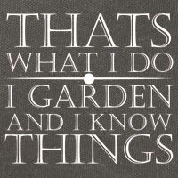 Thats What I Do I Garden And Know Thing Cotton Canvas Backpack