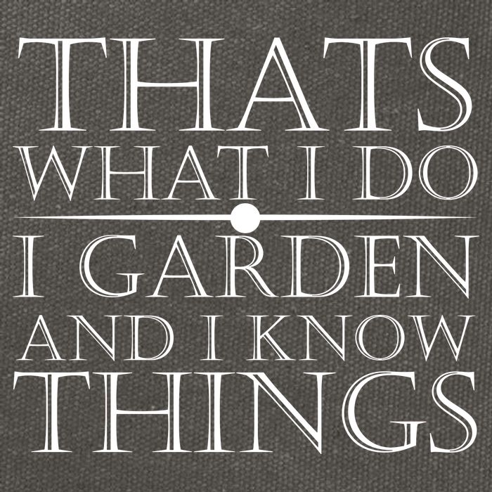 Thats What I Do I Garden And Know Thing Cotton Canvas Backpack