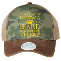 Thats What I Do I Grow A Beard and I Know Things Legacy Tie Dye Trucker Hat