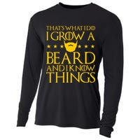 Thats What I Do I Grow A Beard and I Know Things Cooling Performance Long Sleeve Crew