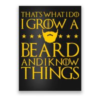 Thats What I Do I Grow A Beard and I Know Things Poster