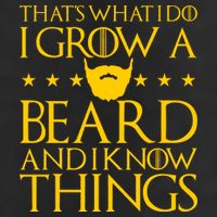 Thats What I Do I Grow A Beard and I Know Things 25L Jumbo Tote