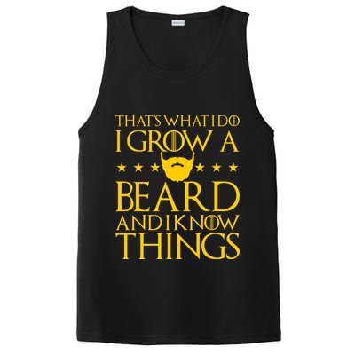 Thats What I Do I Grow A Beard and I Know Things PosiCharge Competitor Tank