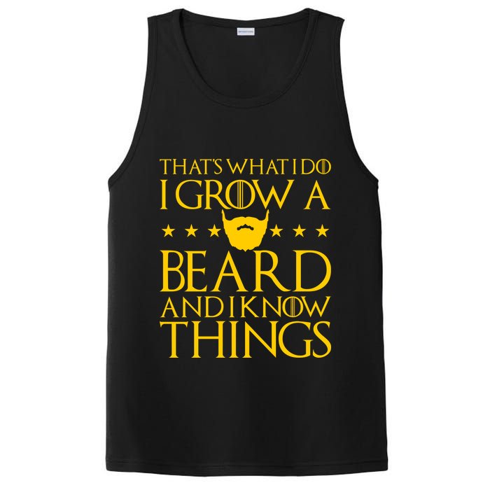 Thats What I Do I Grow A Beard and I Know Things PosiCharge Competitor Tank