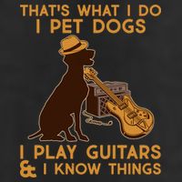 That's What I Do I Pet Dogs I Play Guitars and I Know Things Music  Adult Drive Performance Visor