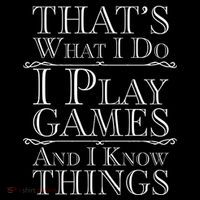 That's What I Do I Play Games And I Know Things Youth Performance Sprint T-Shirt