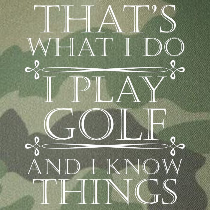 That's What I Do I Play Golf And I Know Things Legacy Tie Dye Trucker Hat