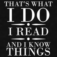 That's What I Do I Read And I Know Things Ladies PosiCharge Tri-Blend Wicking Tank