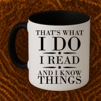 That's What I Do I Read And I Know Things Mug