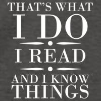 That's What I Do I Read And I Know Things Vector Backpack