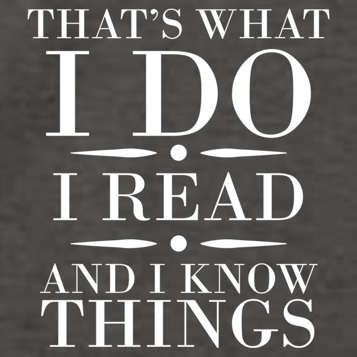 That's What I Do I Read And I Know Things Vector Backpack